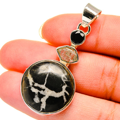 Septarian Geode Pendants handcrafted by Ana Silver Co - PD12294