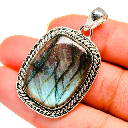 Labradorite Pendants handcrafted by Ana Silver Co - PD12300