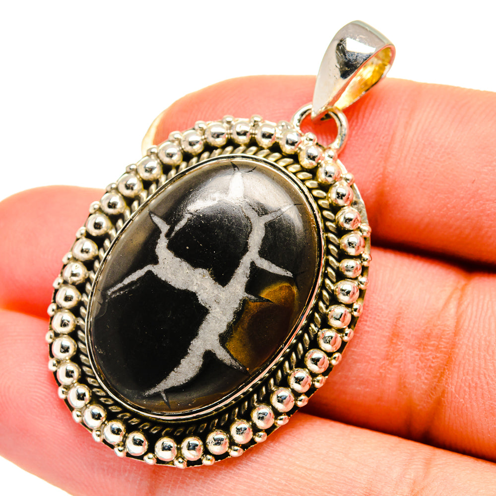 Septarian Geode Pendants handcrafted by Ana Silver Co - PD12301