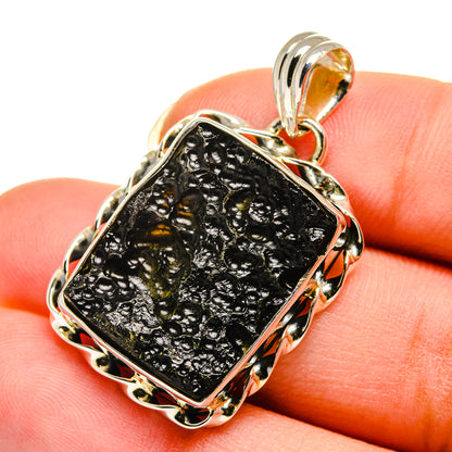 Tektite Pendants handcrafted by Ana Silver Co - PD12307