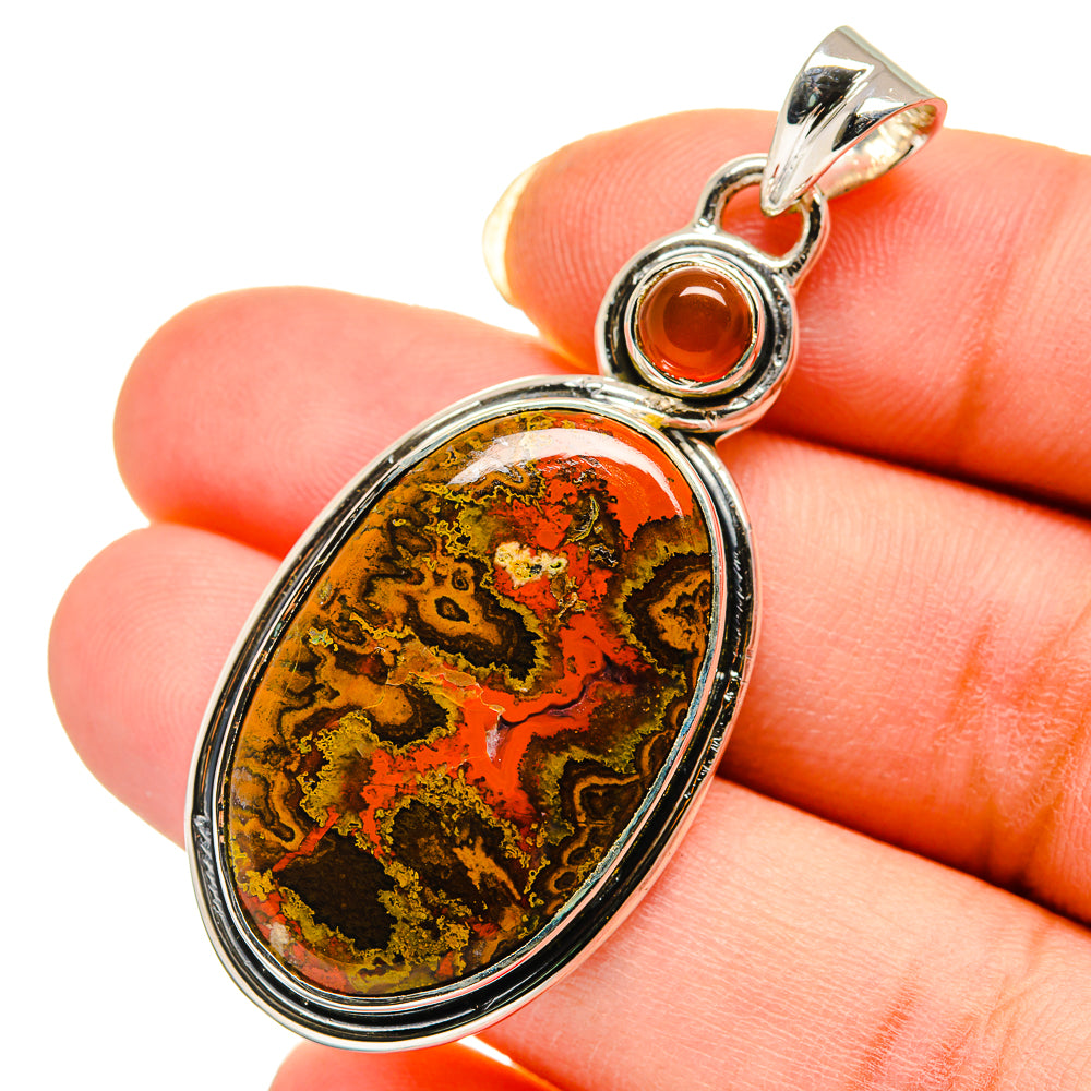 Moroccan Agate Pendants handcrafted by Ana Silver Co - PD12308