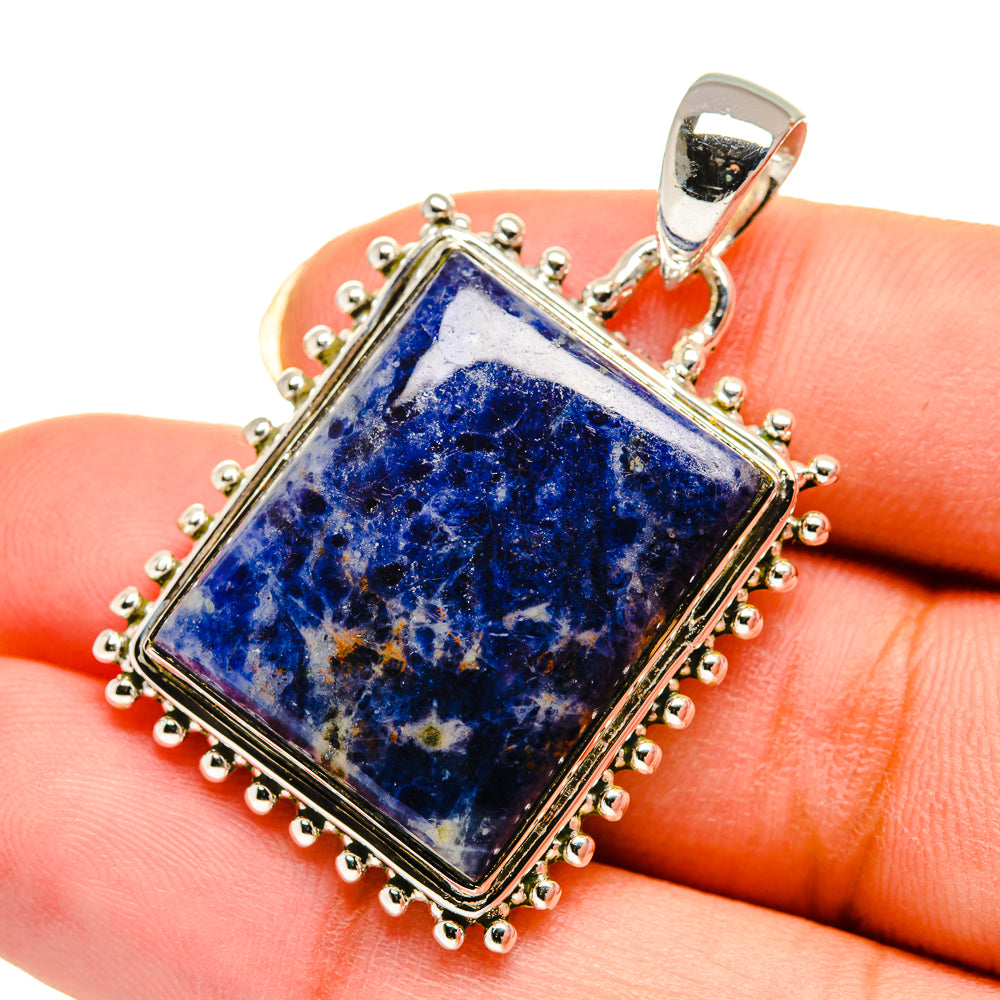 Sodalite Pendants handcrafted by Ana Silver Co - PD12309