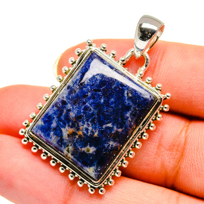 Sodalite Pendants handcrafted by Ana Silver Co - PD12309