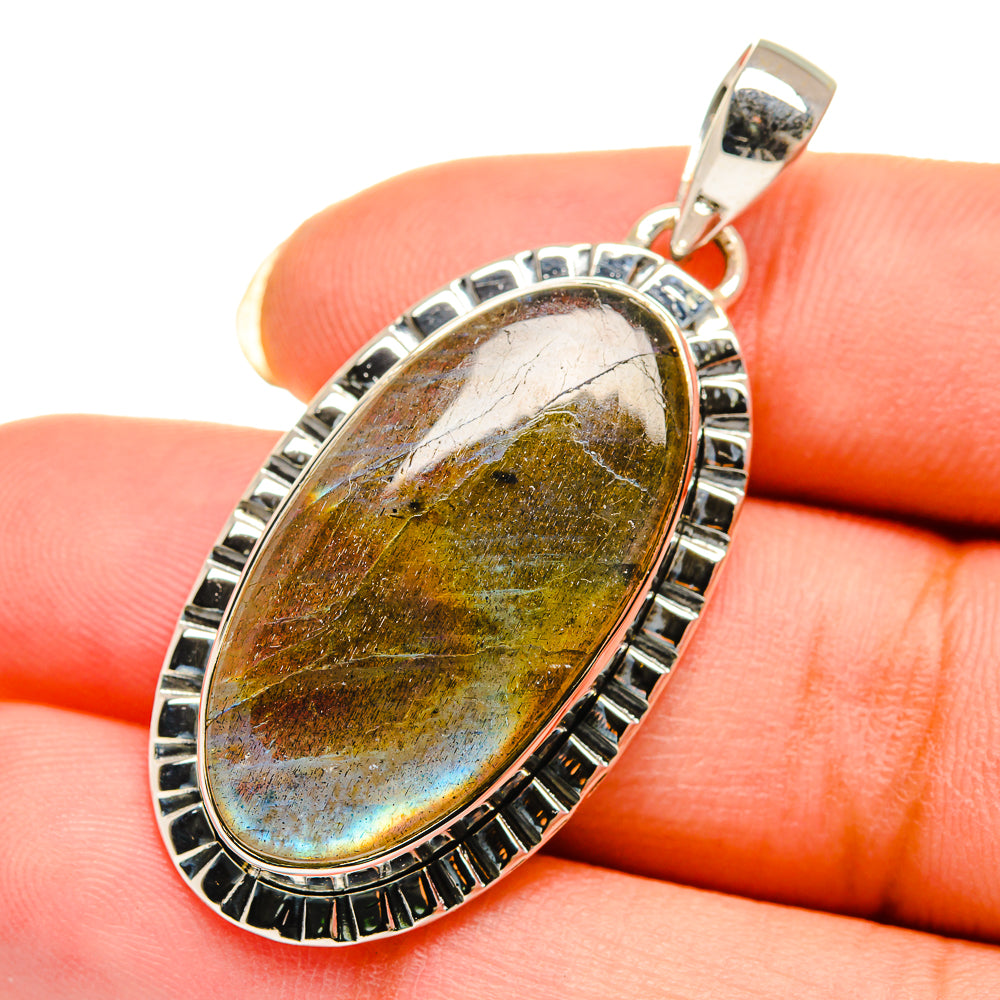 Labradorite Pendants handcrafted by Ana Silver Co - PD12312