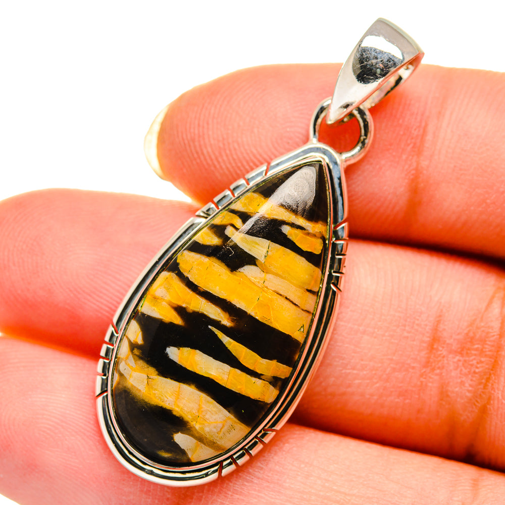 Peanut Wood Jasper Pendants handcrafted by Ana Silver Co - PD12316