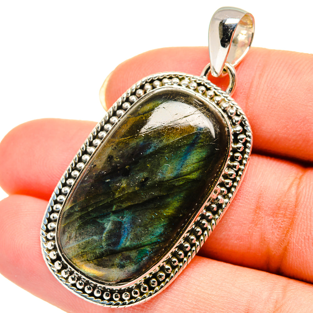 Labradorite Pendants handcrafted by Ana Silver Co - PD12317