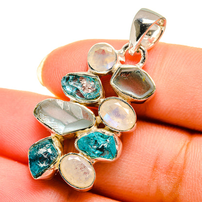 Aquamarine Pendants handcrafted by Ana Silver Co - PD12325