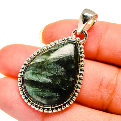 Seraphinite Pendants handcrafted by Ana Silver Co - PD12332