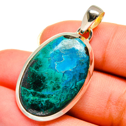 Chrysocolla Pendants handcrafted by Ana Silver Co - PD12338