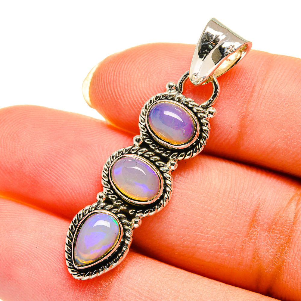 Ethiopian Opal Pendants handcrafted by Ana Silver Co - PD12346