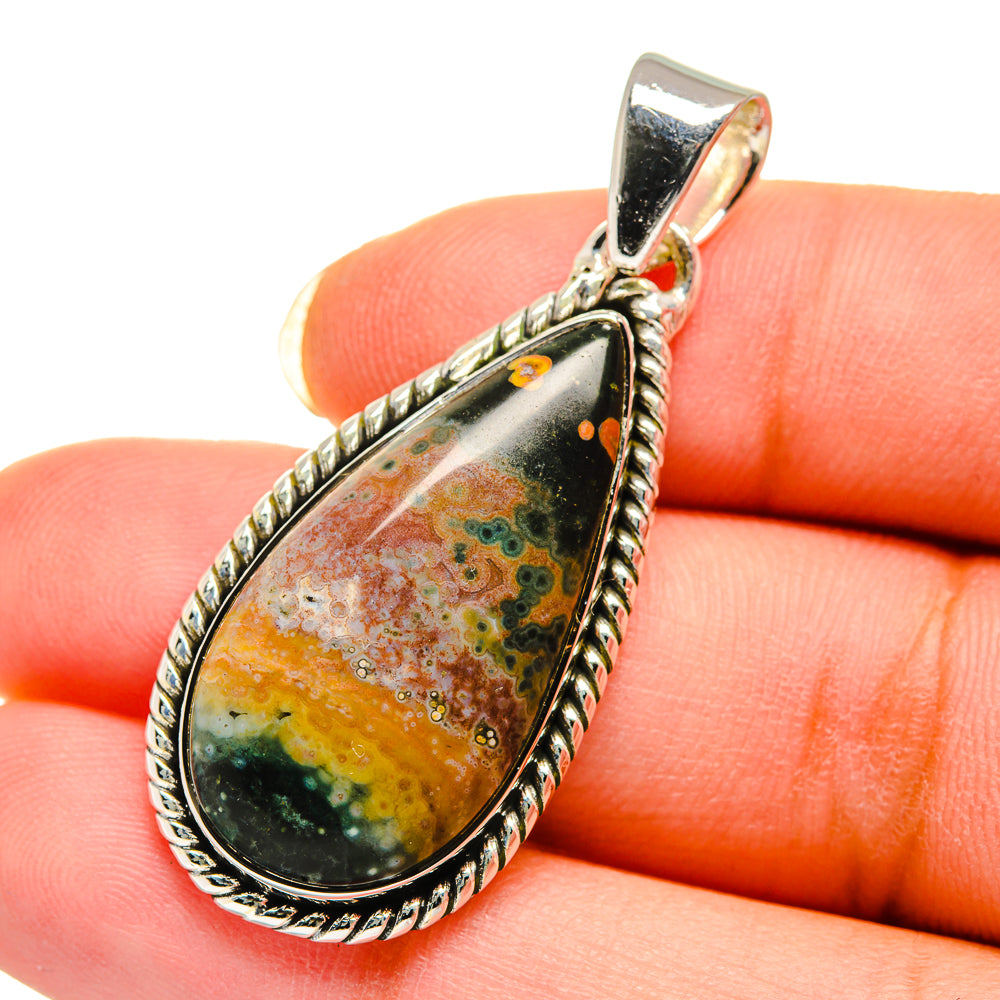 Ocean Jasper Pendants handcrafted by Ana Silver Co - PD12350