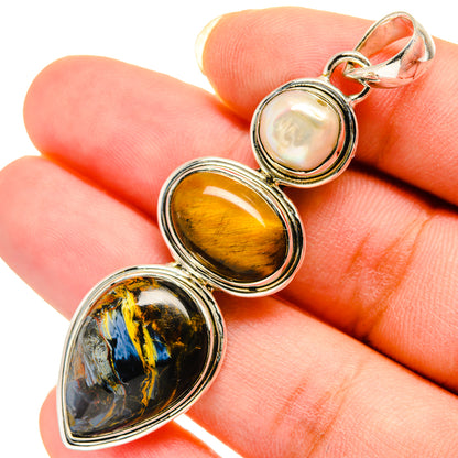 Pietersite Pendants handcrafted by Ana Silver Co - PD12357