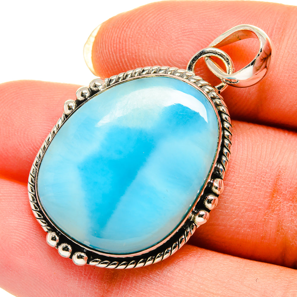 Larimar Pendants handcrafted by Ana Silver Co - PD12359