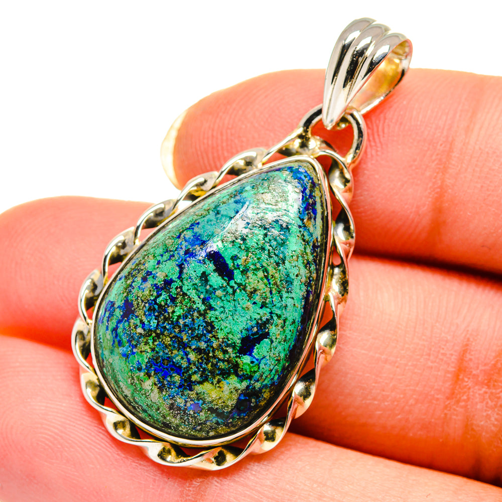 Chrysocolla Pendants handcrafted by Ana Silver Co - PD12360