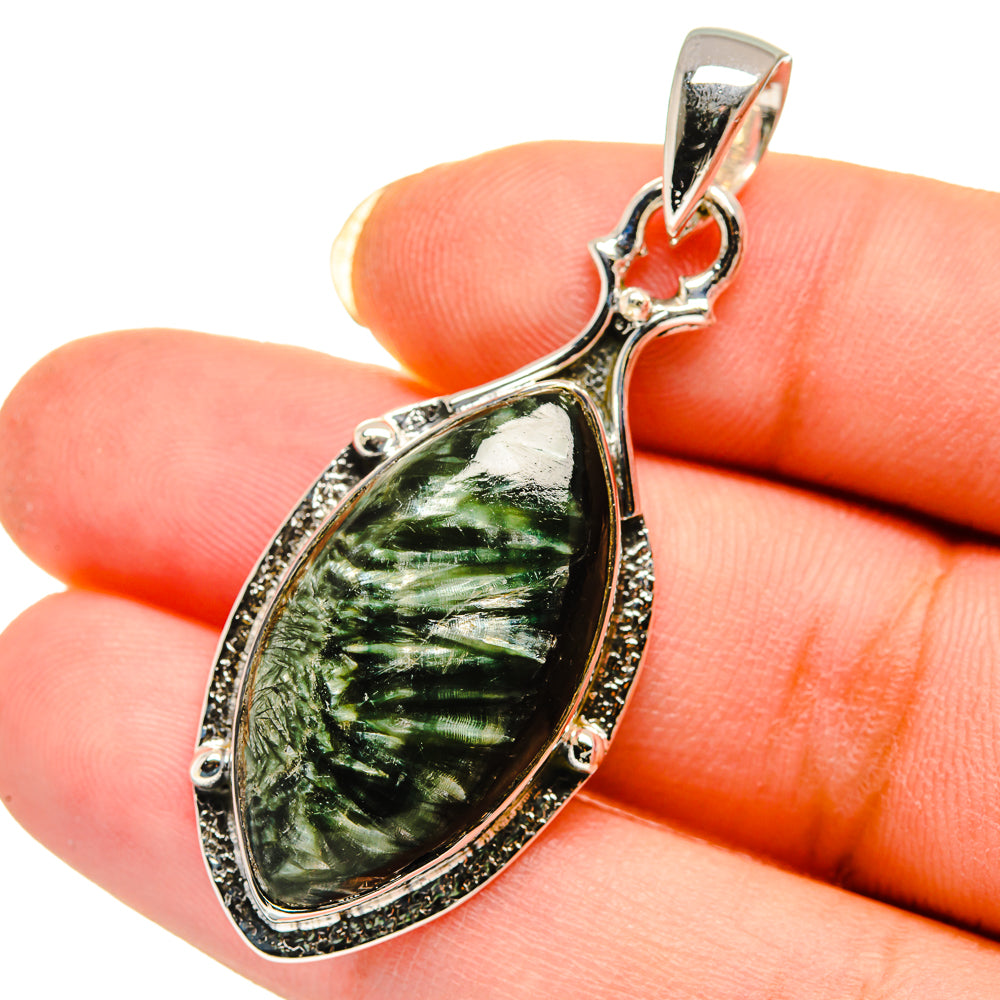 Seraphinite Pendants handcrafted by Ana Silver Co - PD12362