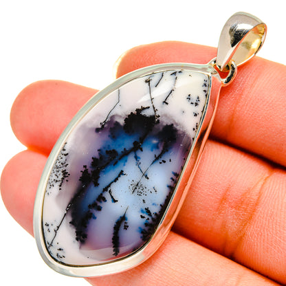 Dendritic Opal Pendants handcrafted by Ana Silver Co - PD12365