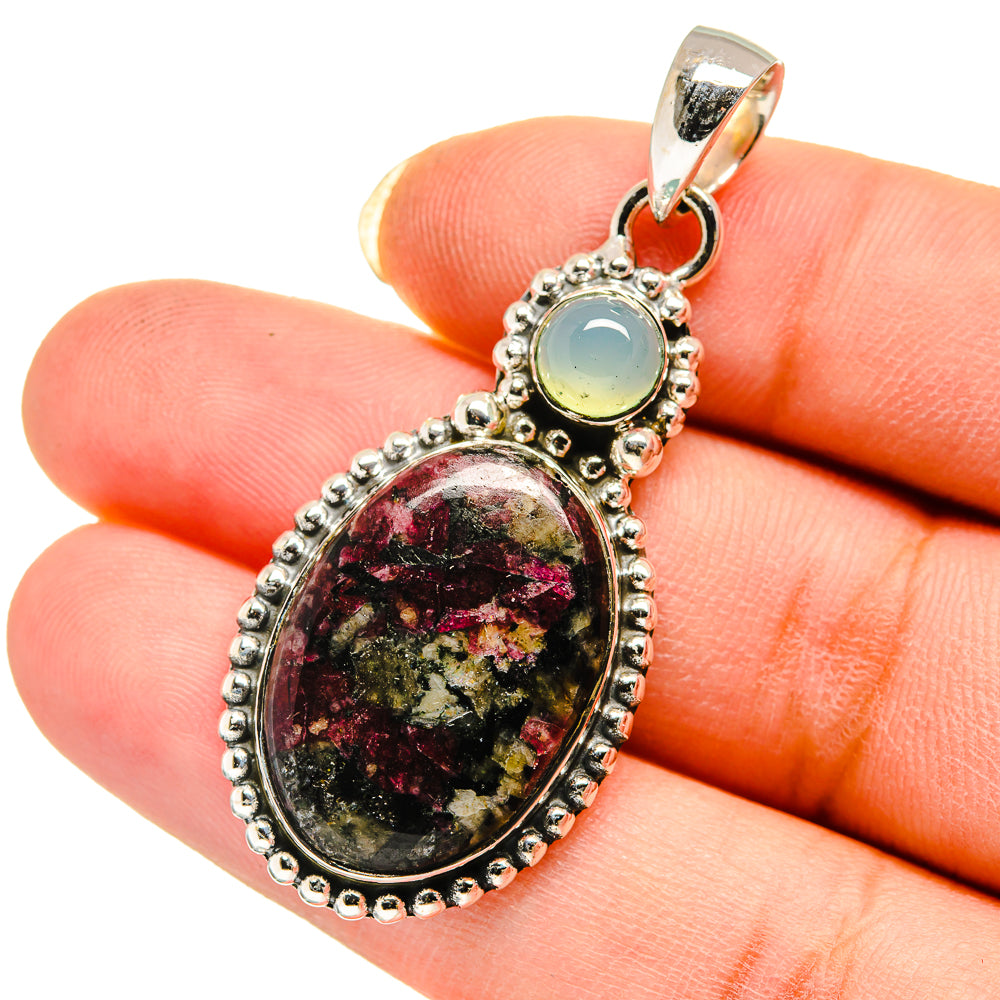 Russian Eudialyte Pendants handcrafted by Ana Silver Co - PD12374