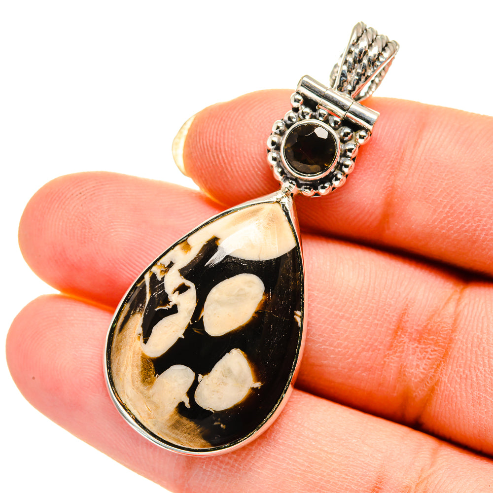 Peanut Wood Jasper Pendants handcrafted by Ana Silver Co - PD12376