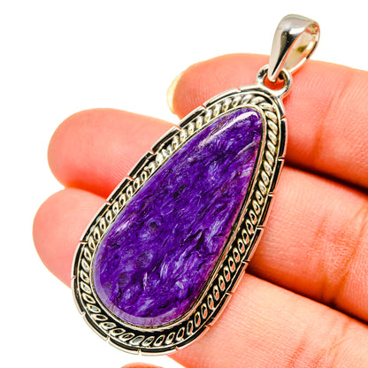 Charoite Pendants handcrafted by Ana Silver Co - PD12377