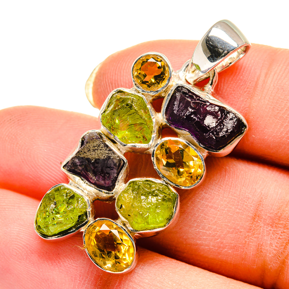 Amethyst Pendants handcrafted by Ana Silver Co - PD12381