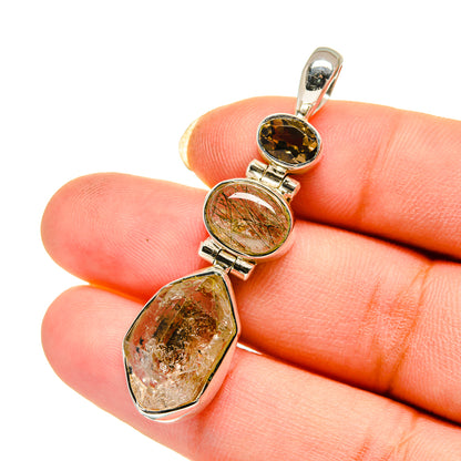 Herkimer Diamond Pendants handcrafted by Ana Silver Co - PD12391
