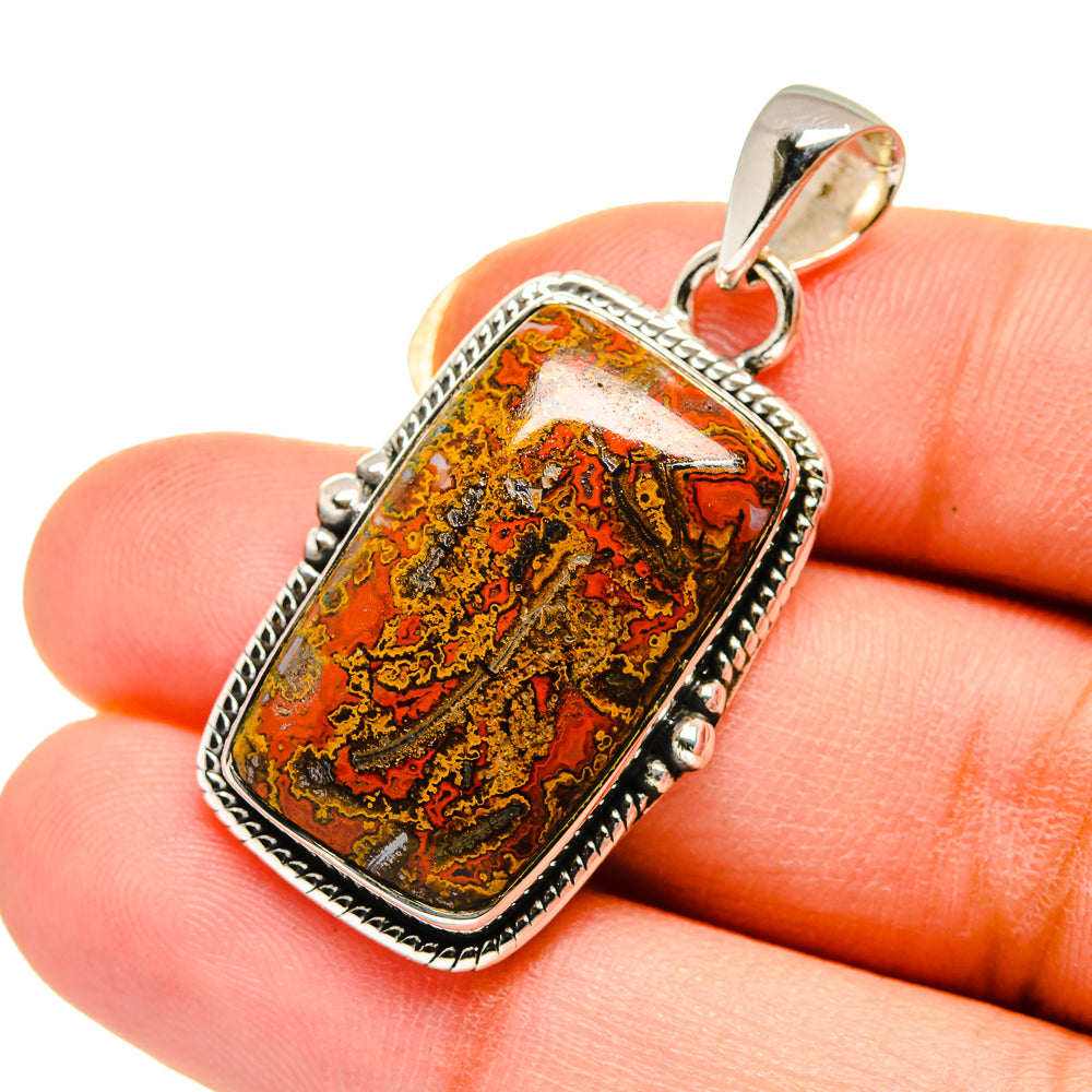 Moroccan Agate Pendants handcrafted by Ana Silver Co - PD12407