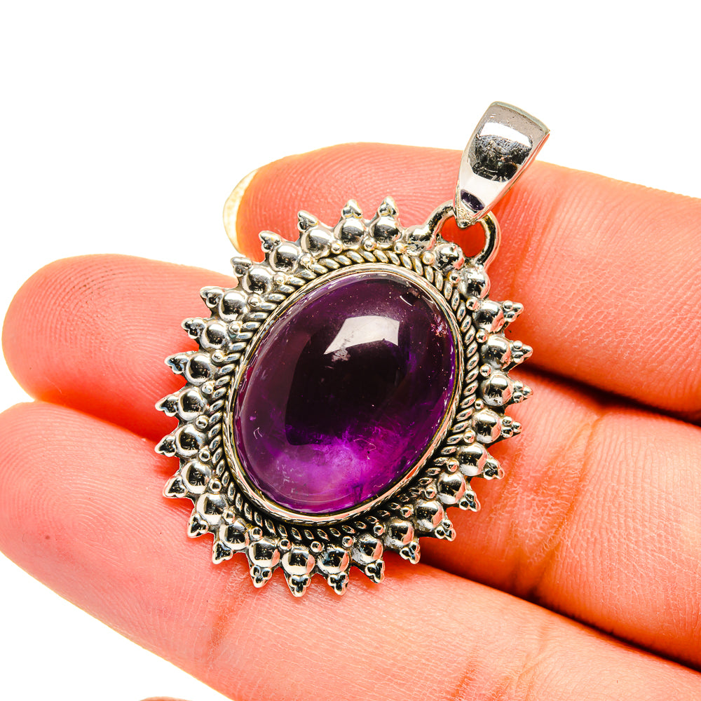 Amethyst Pendants handcrafted by Ana Silver Co - PD12409