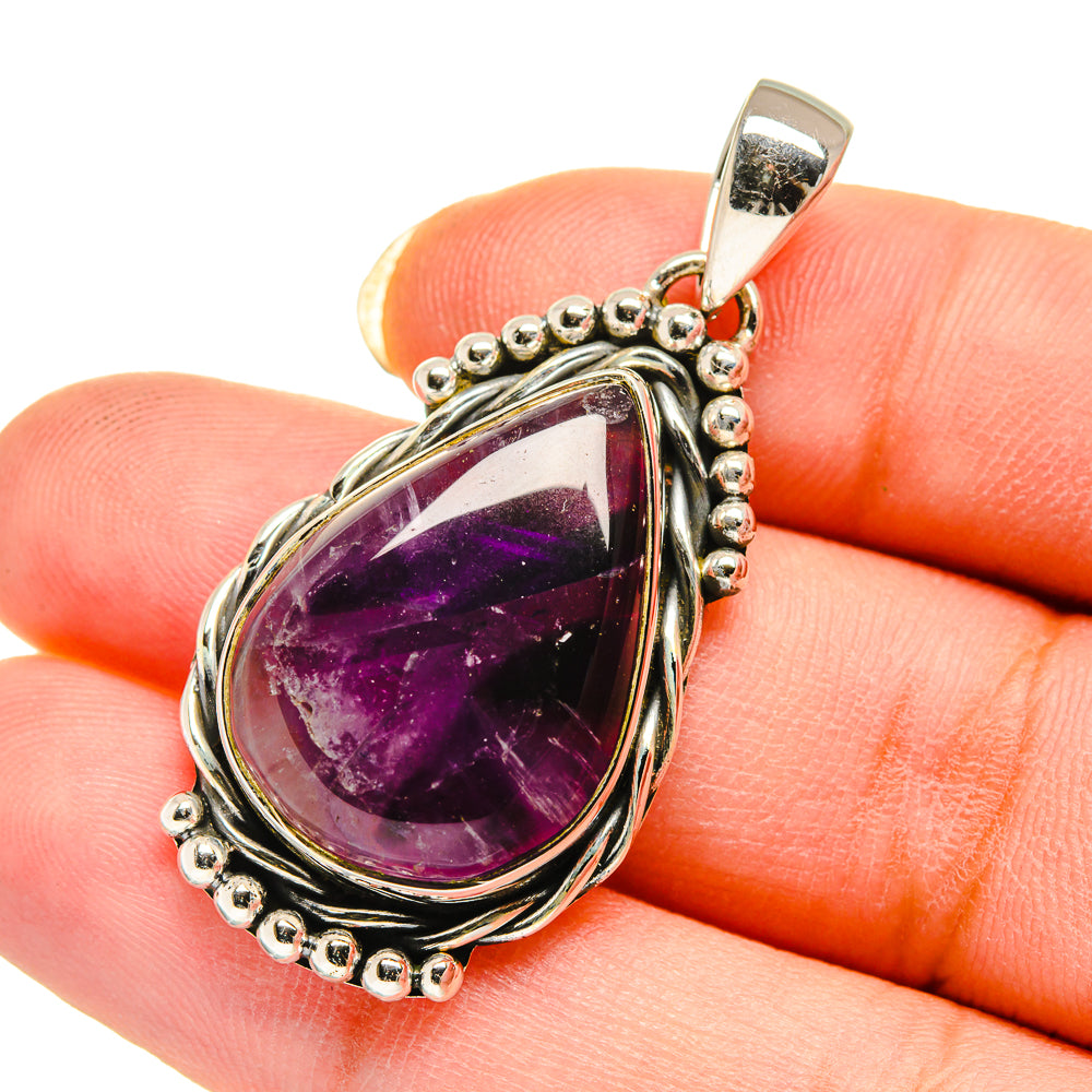 Amethyst Pendants handcrafted by Ana Silver Co - PD12411