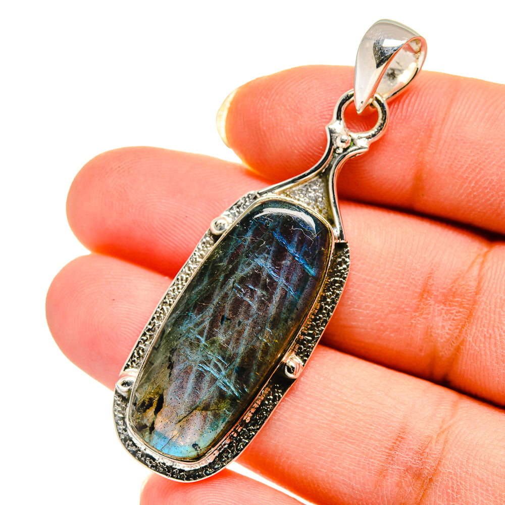Labradorite Pendants handcrafted by Ana Silver Co - PD12414