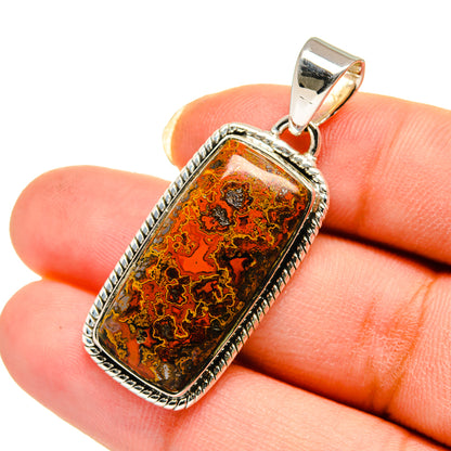 Moroccan Agate Pendants handcrafted by Ana Silver Co - PD12418
