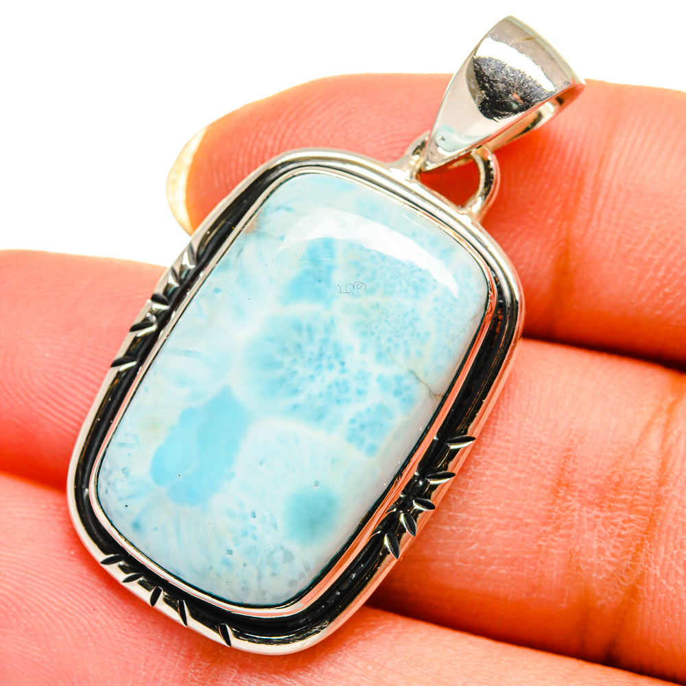 Larimar Pendants handcrafted by Ana Silver Co - PD12427