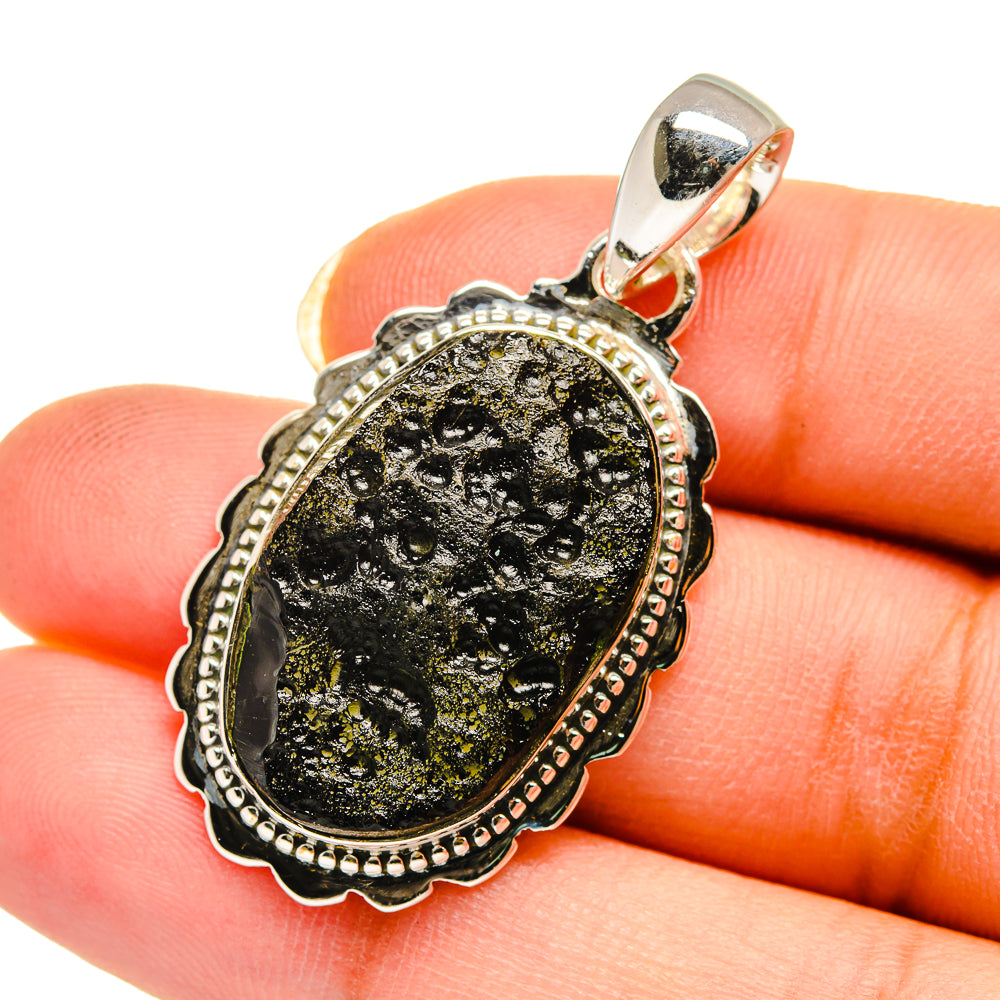 Tektite Pendants handcrafted by Ana Silver Co - PD12448