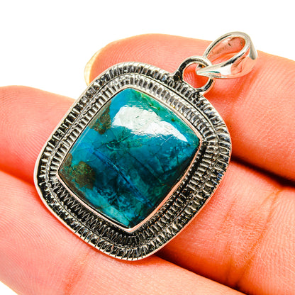 Chrysocolla Pendants handcrafted by Ana Silver Co - PD12461
