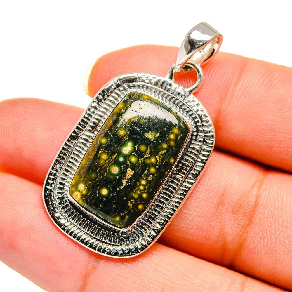 Ocean Jasper Pendants handcrafted by Ana Silver Co - PD12472