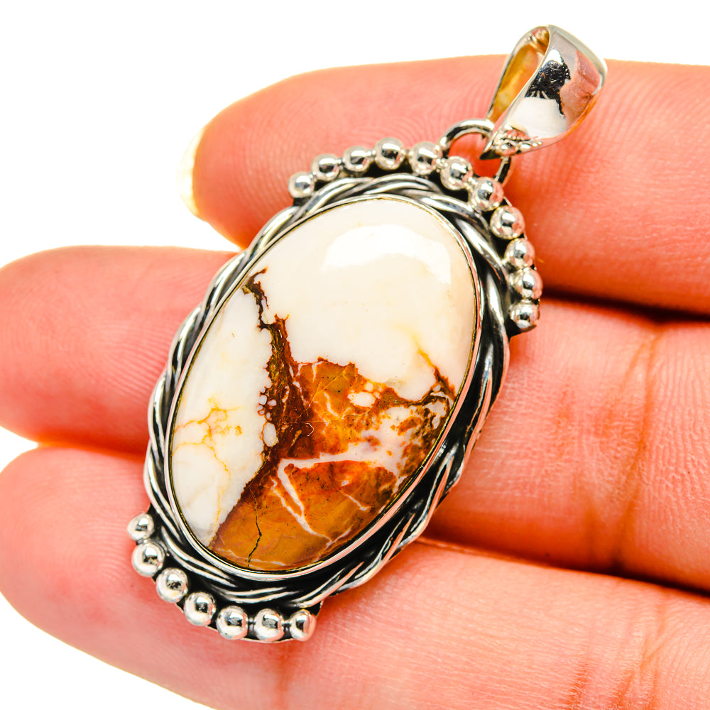 Peanut Wood Jasper Pendants handcrafted by Ana Silver Co - PD12477
