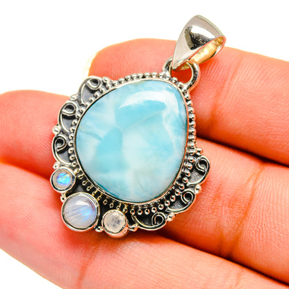 Larimar Pendants handcrafted by Ana Silver Co - PD12481