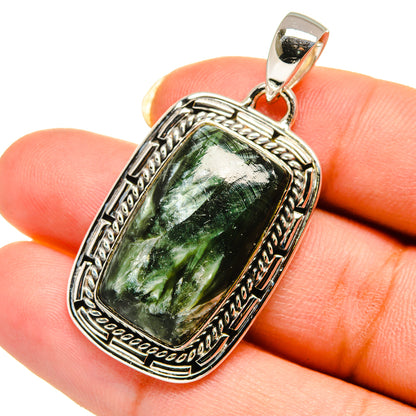 Seraphinite Pendants handcrafted by Ana Silver Co - PD12495