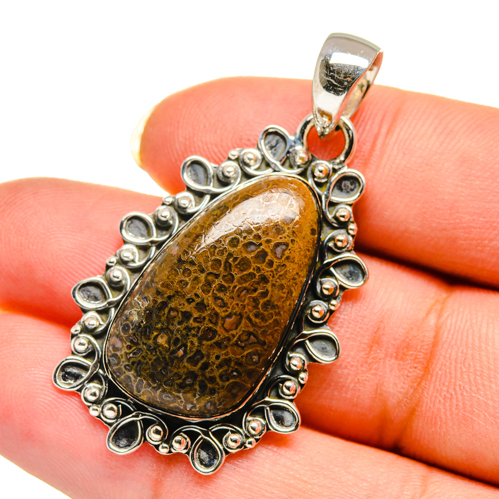 Dinosaur Bone Pendants handcrafted by Ana Silver Co - PD12502