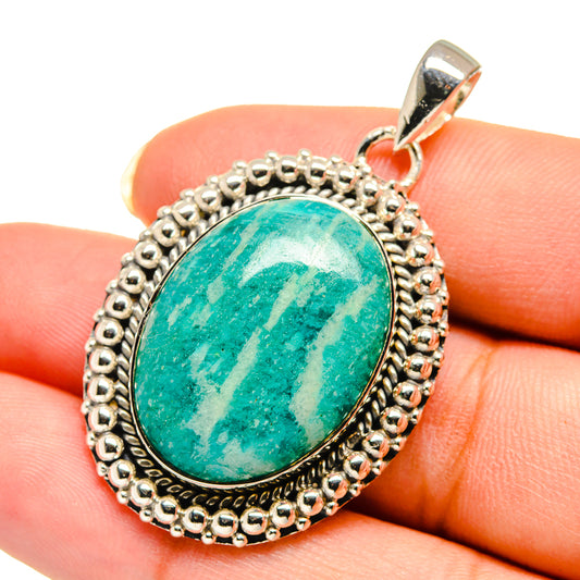 Amazonite Pendants handcrafted by Ana Silver Co - PD12504