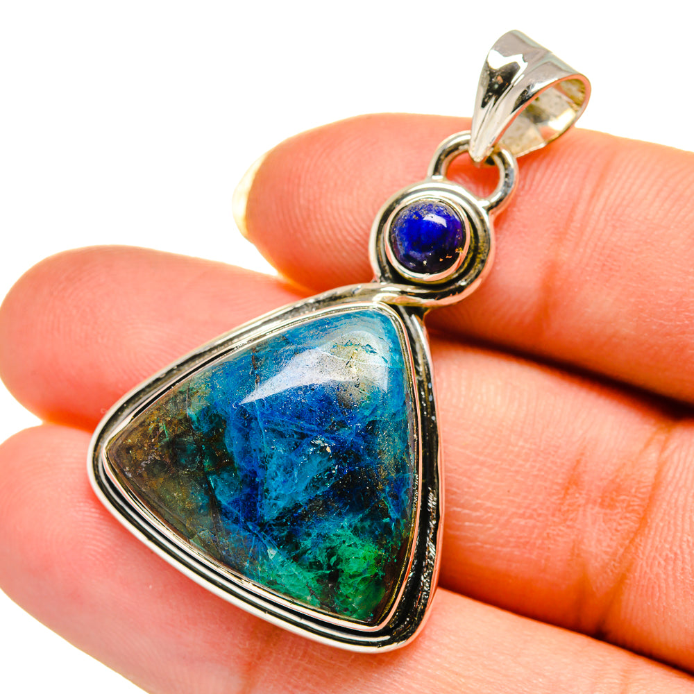 Chrysocolla Pendants handcrafted by Ana Silver Co - PD12511