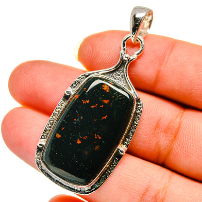 Bloodstone Pendants handcrafted by Ana Silver Co - PD12512