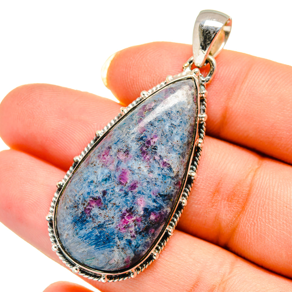 Ruby Fuchsite Pendants handcrafted by Ana Silver Co - PD12518