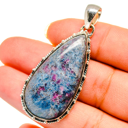Ruby Fuchsite Pendants handcrafted by Ana Silver Co - PD12518