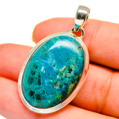 Chrysocolla Pendants handcrafted by Ana Silver Co - PD12524