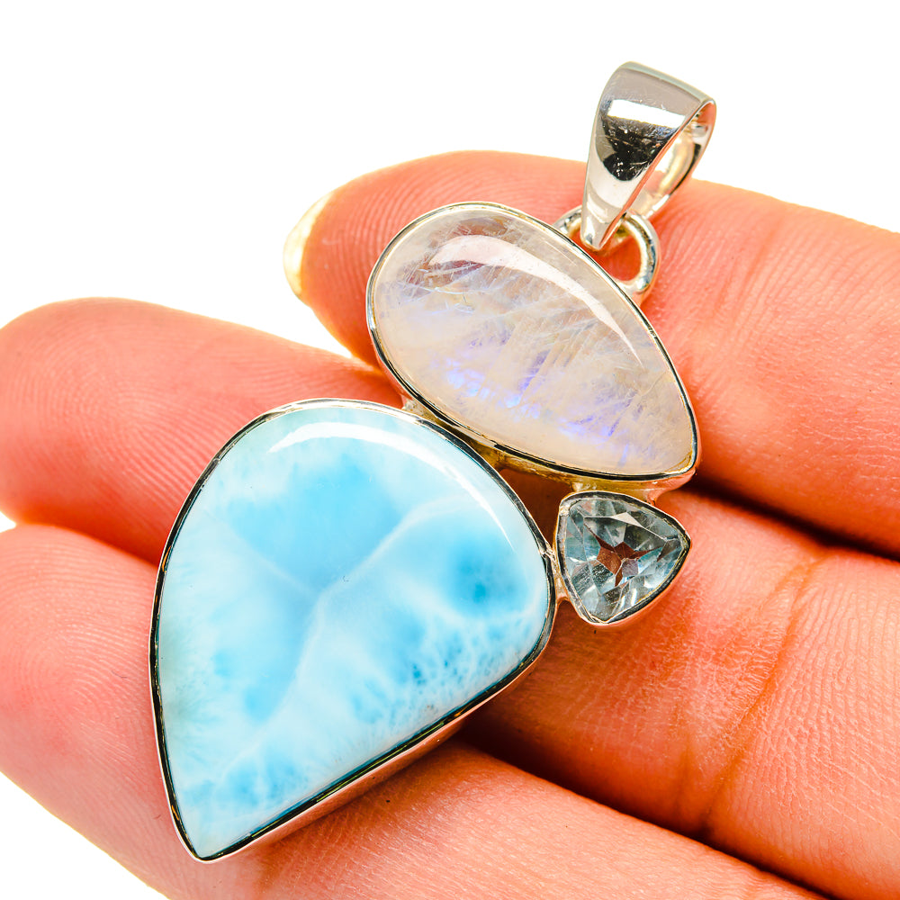 Larimar Pendants handcrafted by Ana Silver Co - PD12532