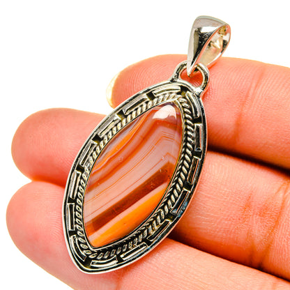 Botswana Agate Pendants handcrafted by Ana Silver Co - PD12539