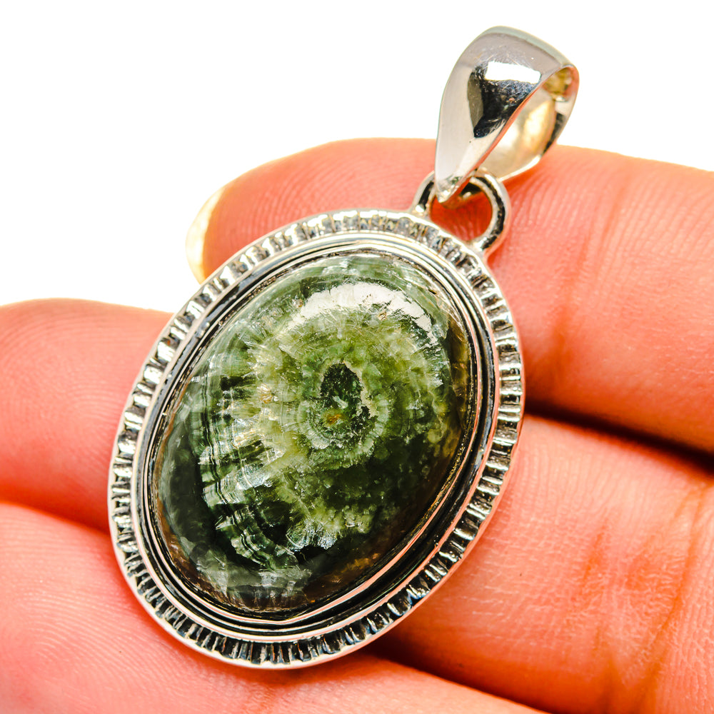 Seraphinite Pendants handcrafted by Ana Silver Co - PD12540