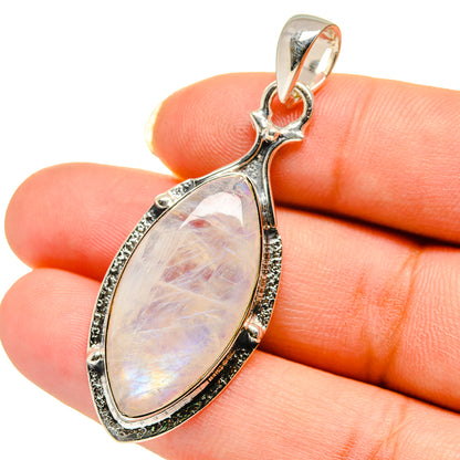 Rainbow Moonstone Pendants handcrafted by Ana Silver Co - PD12543