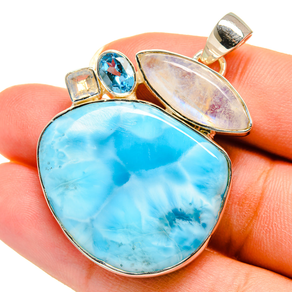 Larimar Pendants handcrafted by Ana Silver Co - PD12547