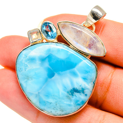 Larimar Pendants handcrafted by Ana Silver Co - PD12547